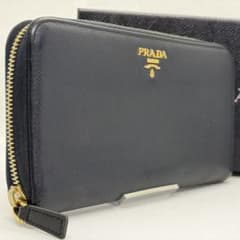 最高峰✨プラダ 長財布 ラウンドファスナー サフィアーノ レザー 金具