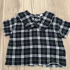 Cottoliチェック柄半袖シャツ 90cmのサムネイル
