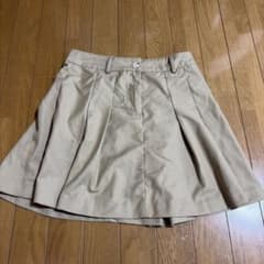 ベージュ プリーツミニスカートのサムネイル