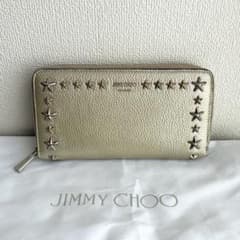 JIMMY CHOO PIPPA 長財布 スタースタッズ ゴールド レザー　美品 JIMMY CHOO PIPPA 長財布 スタースタッズ ゴールド レザー 美品 - メルカリ