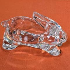 佐々木硝子 クリスタル うさぎ オブジェ 置物 透明 クリア インテリア 未使用 m65246535477_1.jpg?1770982155