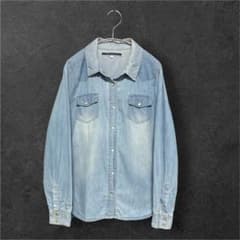 THE EMPORIUM デニムシャツ 長袖 ウエスタンシャツ Mのサムネイル