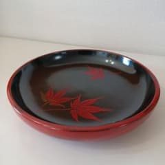 菓子鉢 日光堆朱塗 紅葉研出し 和菓子 皿 漆器 - メルカリ