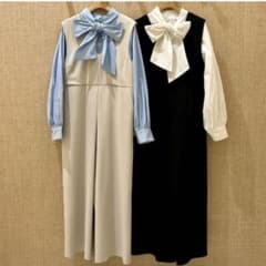 B:MING LIFE STORE by BEAMS ボウタイブラウス白のサムネイル