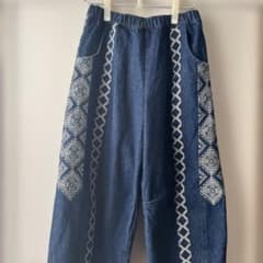 チャイハネ⭐︎刺繍デニムパンツ⭐︎ワイドバルーンのサムネイル