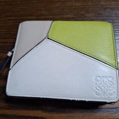 LOEWE パズル コンパクト ジップウォレット 二つ折り財布