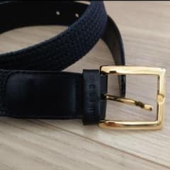CELINE レザーベルト ゴールドバックルのサムネイル