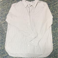 美品 ユニクロ レディース ストライプシャツ XLのサムネイル