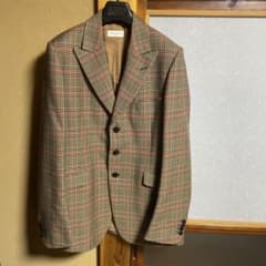 DRIES VAN NOTEN チェック柄 テーラードジャケット サイズ50 - メルカリ
