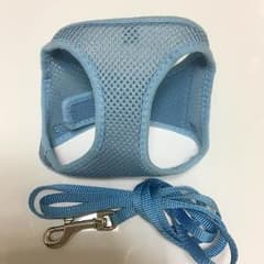 お取り置き！るー。様 専用【１月3日までの予定】犬のハーネス水色  サイズ２Ｓのサムネイル