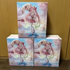 벚꽃 미쿠 AMP+ 피규어~벚꽃 드레스 ver.~ 3개 세트