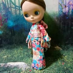 ゆかちゃん☆様専用 お着物セット【蒼天桜】のサムネイル