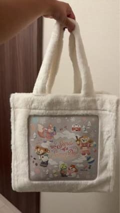 Secret of a Snowy Day ファー トートバッグのサムネイル