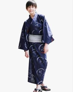 三連休価格！SPACE DESIGN 子供浴衣セット 120〜130cm 男の子のサムネイル
