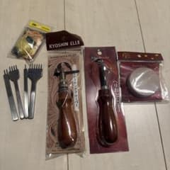 レザークラフト 工具セット 菱目打ち ヘリ落としのサムネイル