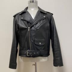 80s HARAJUKU MOTHER ダブルライダースジャケット 本革 黒 M
