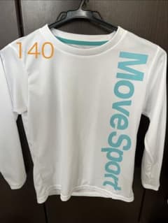 MoveSport 長袖カットソー 140 ホワイトのサムネイル