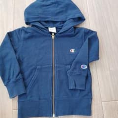 Champion キッズ ジップアップパーカー ネイビー 110のサムネイル