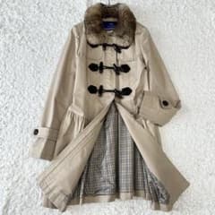 美品✨ バーバリーブルーレーベル 2way ラビットファーコート ノバ