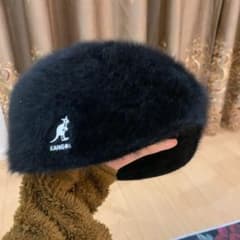 カンゴール　ハンチング　リアルファー　ブラックのサムネイル