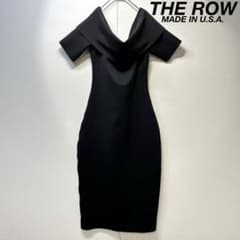 希少 美品 THE ROW Aライン オフショルダー デザイン 半袖 ワンピース 希少 美品 THE ROW Aライン オフショルダー デザイン 半袖 ワンピース