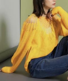 【最終値下げ】　KBF メッシュネックニットのサムネイル