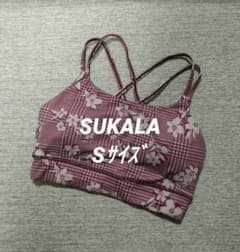㉕SUKALA スカーラ ヨガウェア ブラトップ 花柄 L ㉕SUKALAスカーラLAVA ヨガウェア ブラトップ 花柄 S レッドパープル