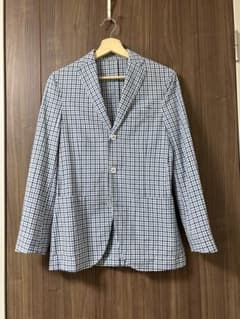 美品】BOGLIOLI テーラードジャケット チェック柄 3ボタン 42 XS