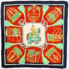 HERMÈS エルメス カレ90 LES MUSEROLLES 鼻革 タグあり - メルカリ