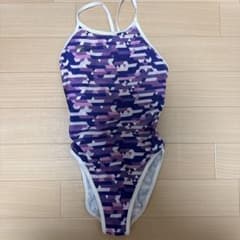 MIZUNO レディース 競泳水着 パープル×ホワイトのサムネイル