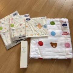 ミキハウス バスタオル 肌着 ガーゼ ミルクローションセット - メルカリ