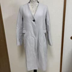 【人気】SLOBE IENA スローブイエナ Vネックノーカラーロングコートのサムネイル