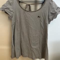 BURBERRY BLUELABEL ストライプフリル袖 Tシャツ★サイズ38のサムネイル