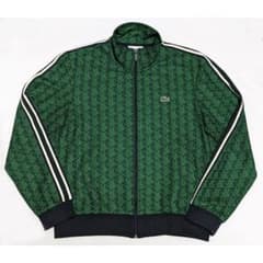 summer SALE！！ラコステ　モノグラム　トラックジャケット　ジャージ　緑 summer SALE！！ラコステ モノグラム トラックジャケット ジャージ 緑