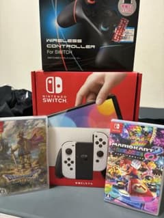 Nintendo Switch 有機ELモデル + ゲーム2本セットのサムネイル