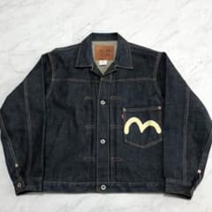 超希少 美品】EVISU デニムジャケット 大戦モデル カモメ 濃紺 38
