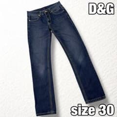 D&G】金刺繍認証タグ ストレートデニム 金ボタン ネオンステッチ 30 