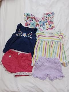 【Coco様専用】夏用ベビー服 5点セット カラフルまとめのサムネイル