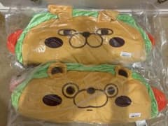 ヨッシースタンプ　びよーんとのびる ホットドッグ クッション　2種セット