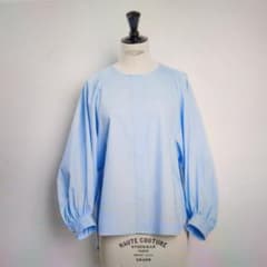 MAISON CARREE ストレッチコットンノーカラー コーディネートシャツ 