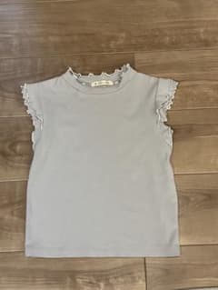 MAJESTIC LEGON ノースリーブ フリルカットソー グレー Mのサムネイル