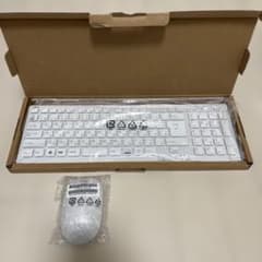 FUJITSU KB219W キーボード 本体、ワイヤレスマウスセット純正PC用