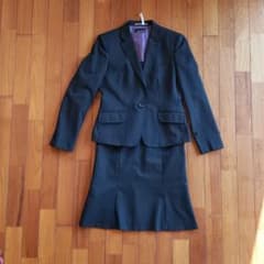 【あり。様専用】スーツ　ネイビー　ピンストライプのサムネイル