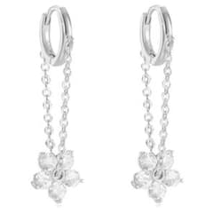 ピアス レディース 人気 桜 18金RGP ジルコニア フープ ピアス