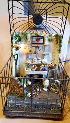 大人気作家 ミニチュアハウス 鳥かご 箱庭のサムネイル