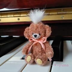 ~＊~yuma　モールベア　モールアート　チーキー風ベア　ミルクティ色　(中)のサムネイル