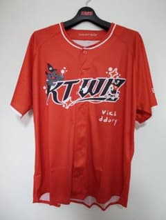 KTウィズ ユニフォーム XL 韓国プロ野球 ウェア 赤 レッド グッズ KBO