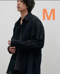 LIDNM WASHED VOILE SHEER SHIRT 23ss Mサイズ