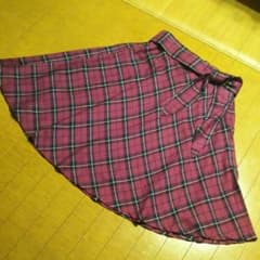 組曲 大きいサイズ チェックスカートのサムネイル
