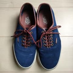 値下げ！VANS スニーカー 25cm ネイビー チェックのサムネイル